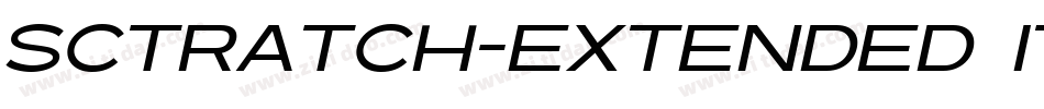 Sctratch-Extended Italic字体转换